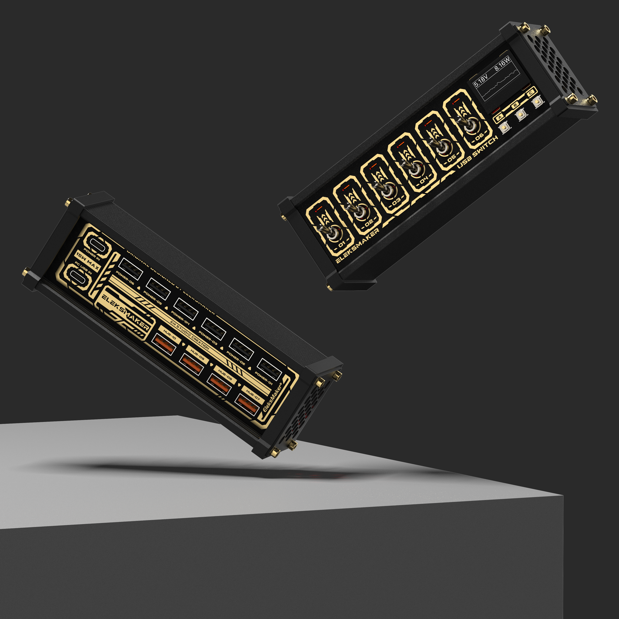 EleksMaker MK5 — Modular Block USB Switch Hub