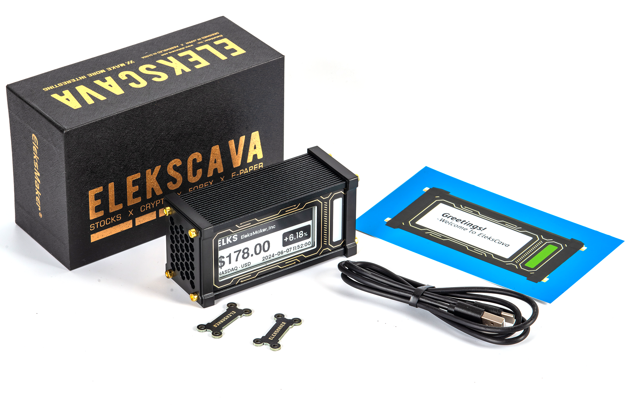 EleksCava - デスクにリアルタイムの財務表示