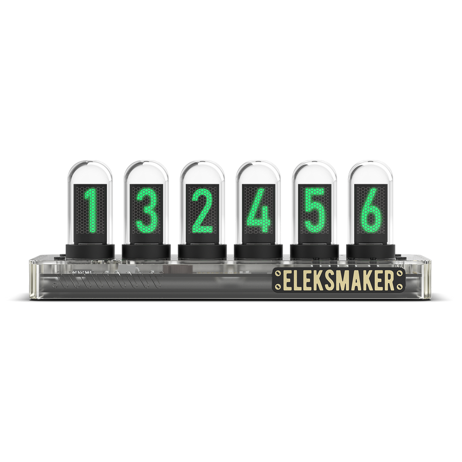 EleksMaker EleksTube IPS PR2 — Transparent Edition Nixie Tube Clock