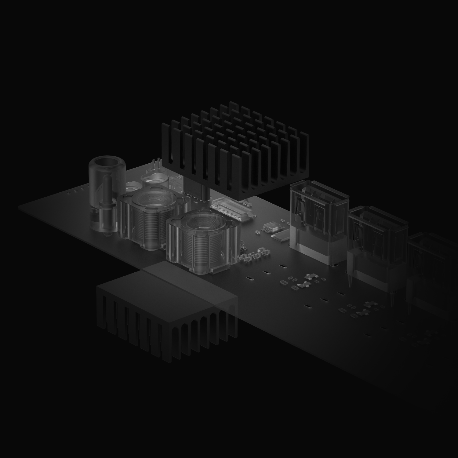 NK6 | Blockiger USB-Hub der EleksMaker NK-Serie