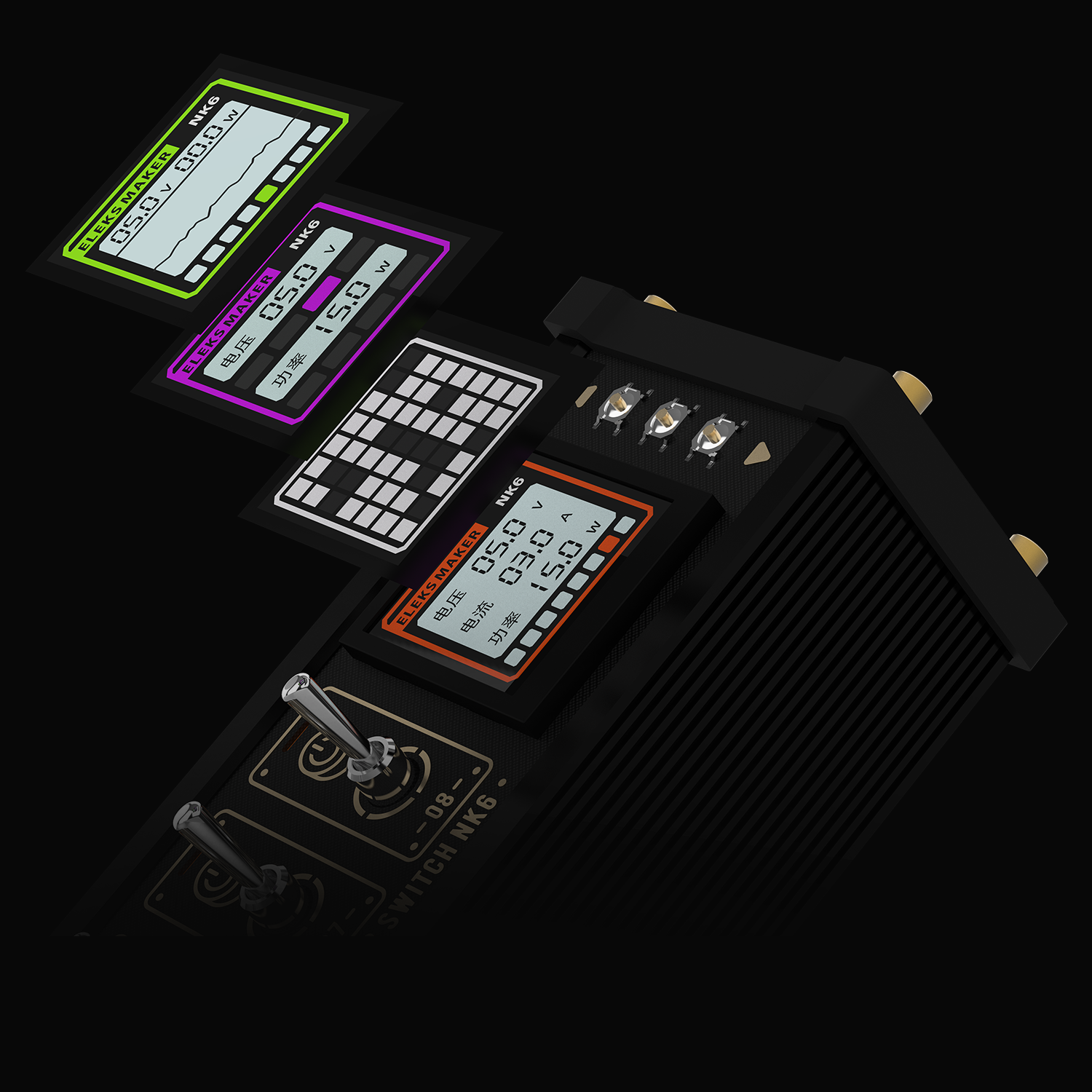 NK6 | Blockiger USB-Hub der EleksMaker NK-Serie