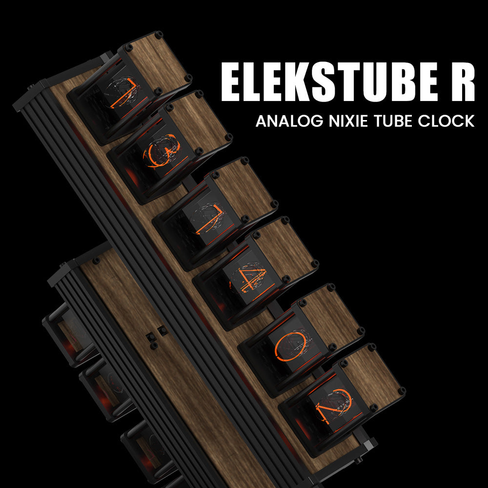 Elekstube R 6ビットキット電子LED発光レトログローアナログニキシー管時計