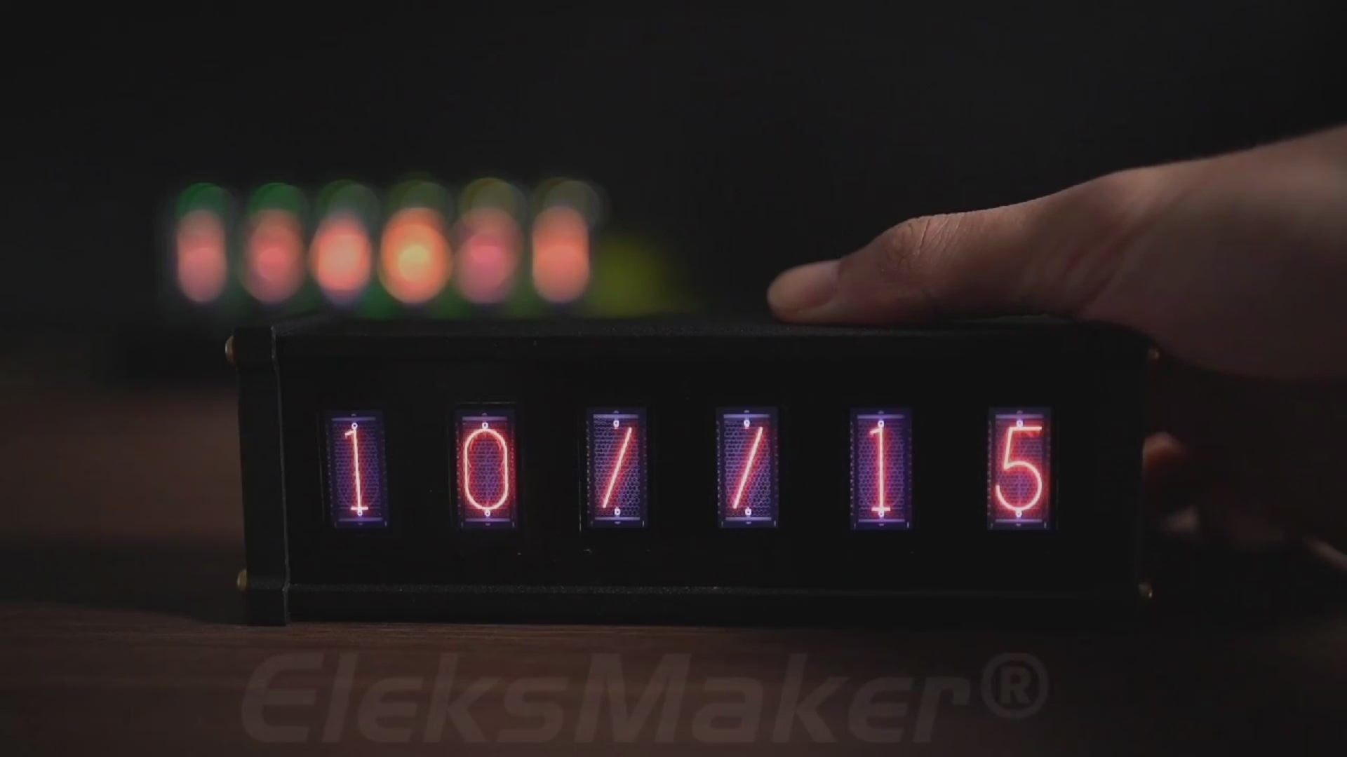 EleksMaker EleksTube N6 IPS 6 ビット デジタル時計 - 時計