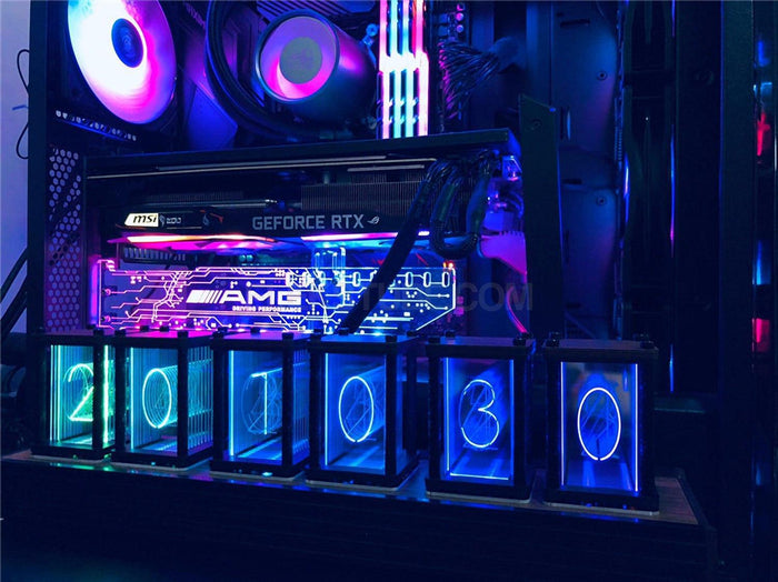 Elekstube R 6Bit Kit Electronic Led Luminous Retro Glows Analog Nixie