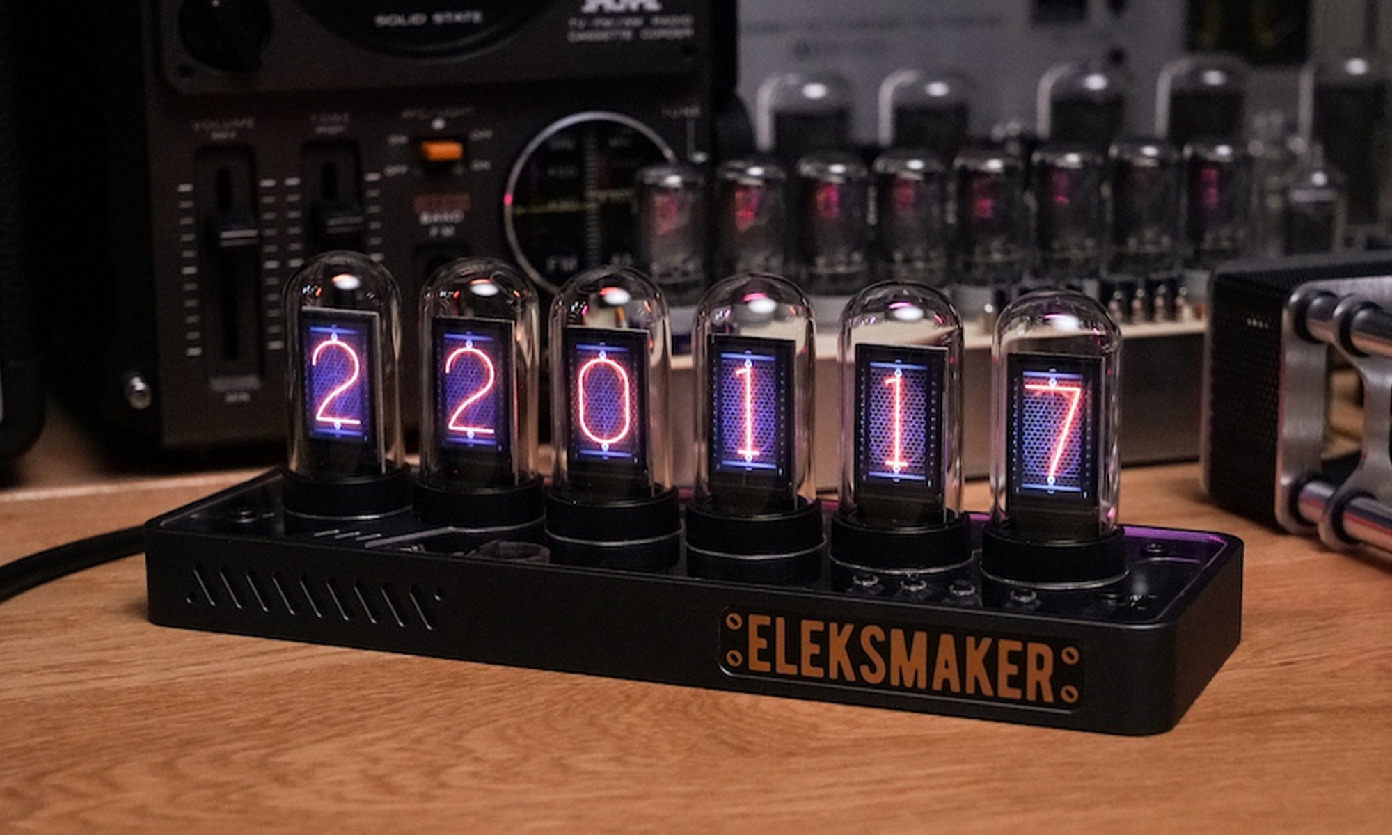 EleksTube IPS PRO clock representing the supported accessory ecosystem